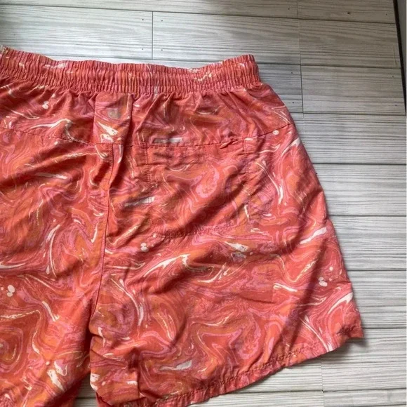 Eddie Bauer pink wave print athletic hiking shorts women’s size medium - Picture 11 of 12